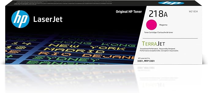 HP 218A Magenta Toner Cartridge | Works with Color LaserJet Pro 3201, MFP 3301 Series | W2183A